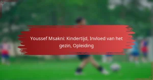 Youssef Msakni: Kindertijd, Invloed van het gezin, Opleiding